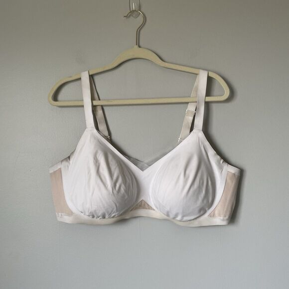 Honeylove Other - Honeylove Crossover Wireless Bra White Beige Supportive Comfort Women's Size 2X